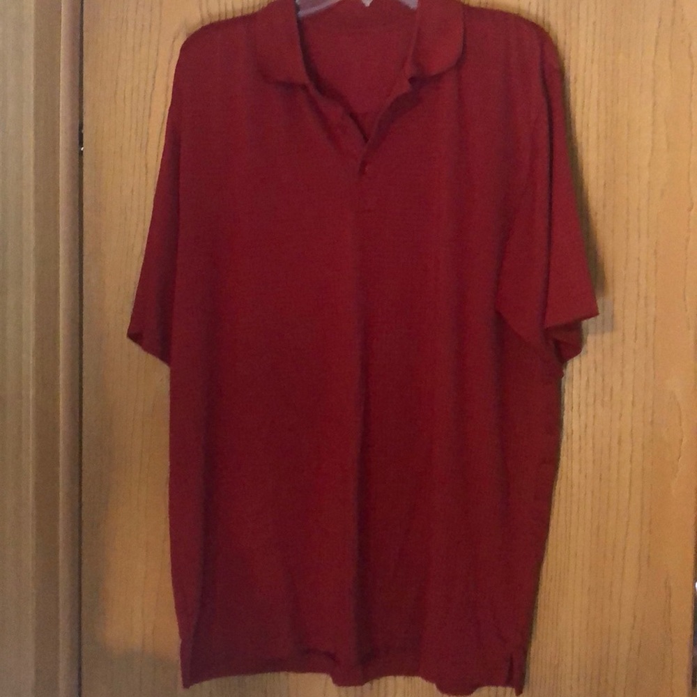 Men’s Lg Antiqua Red Short Sleeve Polo Shirt.